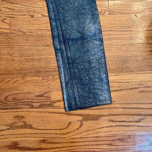 Monfrere Grant Skinny Grayson ATO Silver Metallic finish Pants. Size 38 - Picture 3 of 9